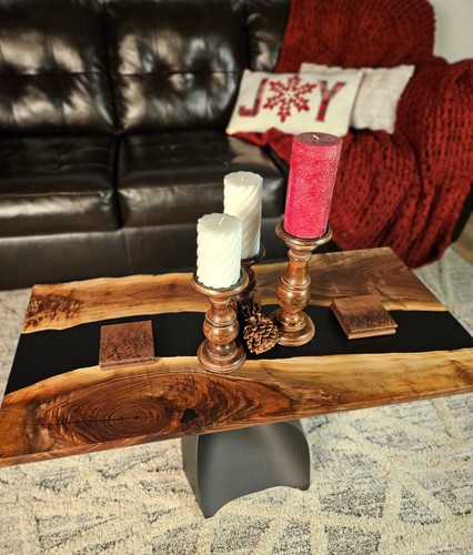 Black walnut epoxy - walnut, coffee